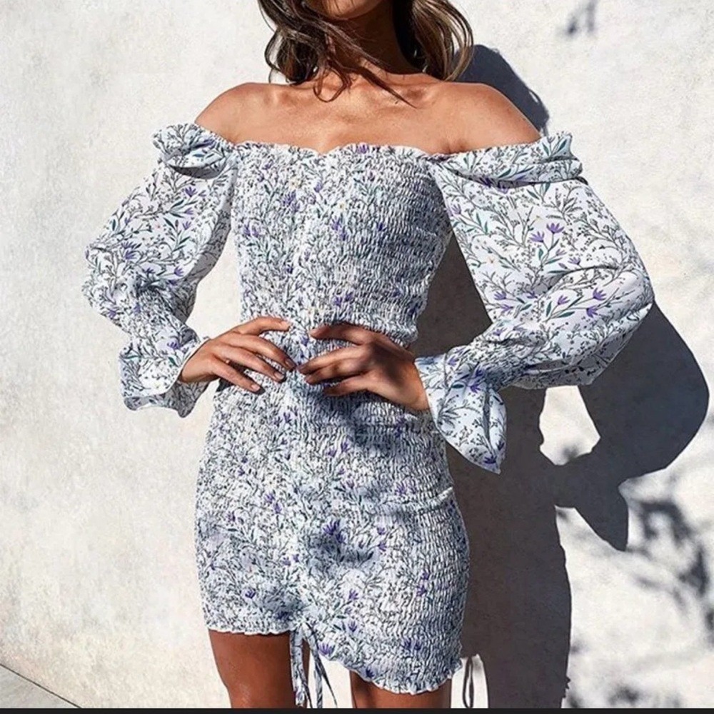 Petal &‎ Pup long sleeve mini floral dress M